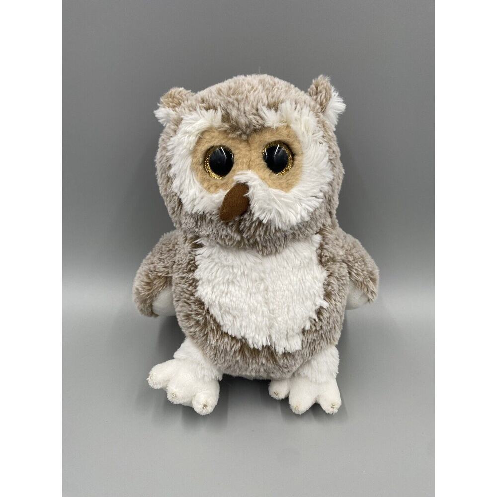 Go! Games 9” Frosted Brown Colored Owl Plush Stuffed Animal Toy